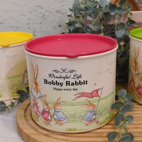 تصویر ظرف پنج تکه دربدار بزرگ-طرح خرگوش Bobby Rabbit