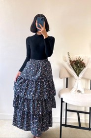 تصویر دامن طبقه ای 