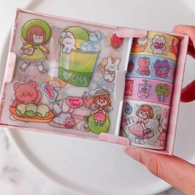 تصویر پک استیکر و چسب واشی - طرح 2 