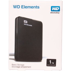 تصویر هارد اکسترنال 1 ترابایت وسترن دیجیتال مدل Elements WD ELEMENTS 1 T