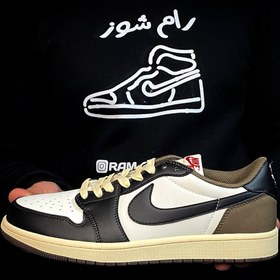 تصویر کتونی جردن۱ساق کوتاه Jordan 1 Retro Low OG Mocha 