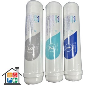 تصویر فیلتر تصفیه آب آکواجوی مدل اسپرینگ مجموعه 3 عددی Aquaspring water filter