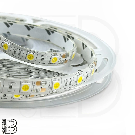 خرید و قیمت LED نواری روکشدار سفیدمهتابی چیپ 5050 IP65 پی سی وی مس | ترب