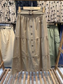 تصویر دامن کتان کد 2353 