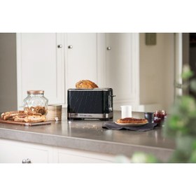 تصویر توستر سیاه ساختار دستگاه سرخ کردن نان Russell Hobbs 