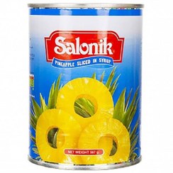 تصویر کمپوت آناناس حلقه ای سالونیک ۴۲۵ گرم 