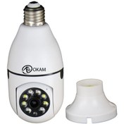 تصویر دوربین مداربسته لامپی وایفای تک لنز OKAM O-Kam J2 Smart WiFi Rotating Bulb Camera