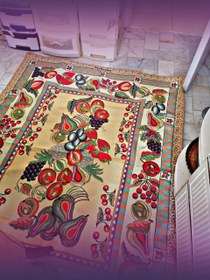 تصویر روفرشی یزدی طرح میوه 