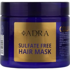 تصویر ماسک مو احیا کننده با آبکشی کلاژن و رتینول بدون سولفات آدرا 400 میل 