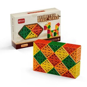 تصویر روبیک ماری جادویی پازلی مدل QiYi Geometric Magic Snake Cube 