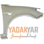 تصویر گلگیر جلو سایپا کوییک راست و چپ سفید و مشکی 