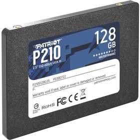 تصویر حافظه SSD پاتریوت 128 گیگابایت مدل P210 - الماس رایان ایرانیان ( 18 الی 24 ماهه ) Patriot P210 128GB 2.5 inch SATA SSD