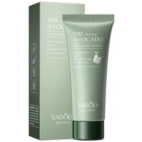 تصویر فوم شستشو صورت تیوپی آووکادو سادور Sadeor avocado cleanser