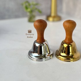 تصویر زنگ دسته چوبی 