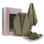 تصویر ست حوله هنرمند مدل کندو 