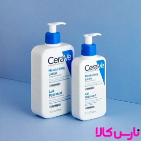 تصویر لوسیون کرم مرطوب کننده صورت و بدن سراوی Cerave حجم 473 میل اصل Moisturizing Lotion For Dry To Very Dry Skin 473ml