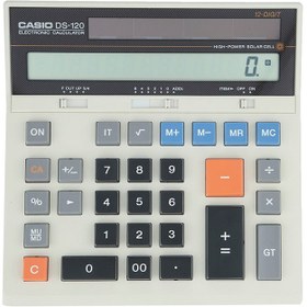 تصویر ماشین حساب مدل DS-120 کاسیو ا Casio DS-120 calculator Casio DS-120 calculator