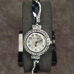 تصویر ساعت مچی زنانه هانگری نگین دار دستبندی HONGRUI