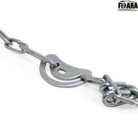 تصویر زنجیر چرخ سایپا سایز ۱۴ قفل دار یخ شکن 