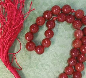 تصویر تسبیح عقیق کوتاه 