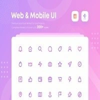 خرید و قیمت طرح لایه باز مجموعه آیکون Complete Web and Mobile UI Icons ...
