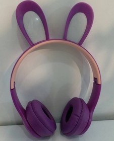 تصویر هدفون Rabbit Ear B12 هدفون جدید بی‌سیم بلوتوث زیبا با نور LED لوکس جادویی جادویی (آبی) Rabbit Ear Headphone B12 New Wireless Cute Bluetooth Earphone With LED Light magical magestic luxury (Blue)