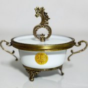 تصویر قندان درب دار چینی لمونژ با طراحی خیلی خاص 