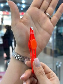 تصویر موچین انبری رنگی - نارنجی Colored tweezers