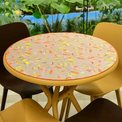 تصویر رومیزی فانتزی قطر 78.5 سانتیمتر ا round table cloth diameter 78/5 round table cloth diameter 78/5