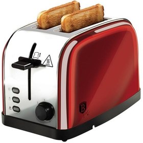 تصویر توستر 2 اسلایس برلینگر هاوس مجارستان BERLINGER HAUS 2-SLICE TOASTER BH/9028 METALLIC BURGUNDY COLLECTION 