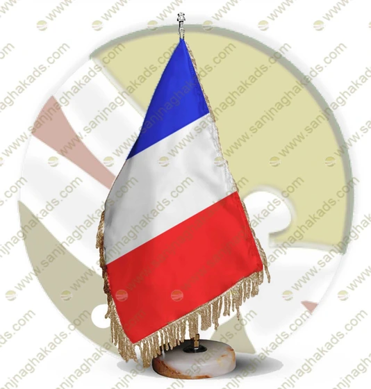 خرید و قیمت پرچم رومیزی کشور فرانسه پایه سنگی ترب