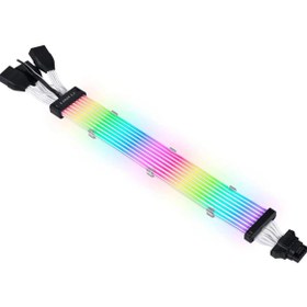 تصویر کابل اسلیو لیان لی Lian Li Strimer Plus V2 12+4Pin to 3 x 8pin - 8 Light Guide