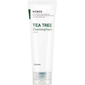 تصویر فوم پاک کننده آرایش صورت اپیو مدل درخت چای حجم 150 میلی لیتر A'PIEU Nonco Tea Tree Cleansing Foam 150ml