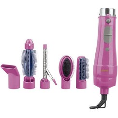 تصویر ست سشوار برس دار ۶ در ۱ جی پاس مدل GH715 6-in-1 Hair Styler with 5 Attachments