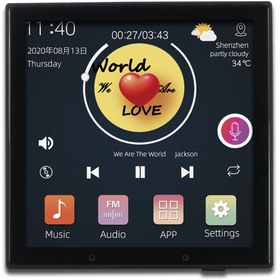 تصویر تاچ پنل صوتی اندرویدی (آمپلی فایر دیواری ) JX807 Android Audio Touch Panel JX807