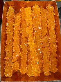 تصویر نبات روکش دار زعفرانی 8کیلویی 