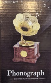 تصویر ماکت گرامافون موزیکال مدل YY8008A Replica musical gramophone model YY8008A