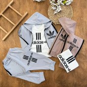 تصویر ست ۳ تکه سویشرت شلوار آدیداس سایز ۴۰،۴۵ کد ۵۶۰۶ 