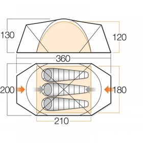تصویر مشخصات، قیمت و خرید چادر 3 نفره Vango Sigma 300+ /River 