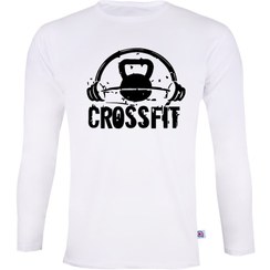 تصویر تی شرت آستین بلند مردانه نوین نقش طرح crossfit کد BS86 