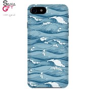 تصویر قاب موبایل طرح نقاشی موج های دریا 