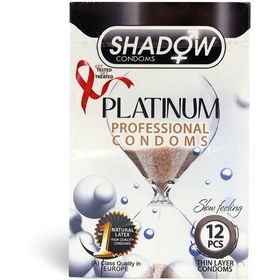 تصویر کاندوم شادو مدل Platinum بسته 12 عددی SHADOW Condoms Platinum Slow Feeling 12PCS