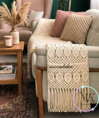 تصویر جاکنترلی رومبلی مکرومه سایز ۳۰ در ۹۰ سانت 