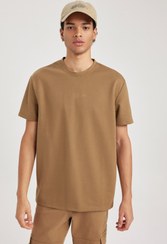 تصویر تی شرت آستین استاندارد راسته مردانه Defacto | A6395AX23AU 