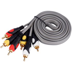 تصویر کابل 3 به 3 RCA ایکس پی پروداکت طول 1.5 متر XP Product AV RCA 1.5M Cable