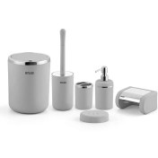 تصویر ست سرویس بهداشتی اطلس ATLAS 6 تکه مدل الیت طوسی کروم کد 393 