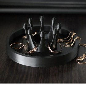 تصویر نگهدارنده حلقه و جواهر Crown 