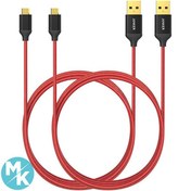 تصویر کابل Micro USB برند Anker مدل B7116 دوتایی اصلی 