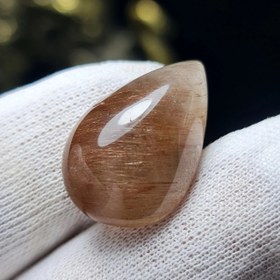 تصویر نگین سنگ طبیعی در مویی معدنی کد 30582 