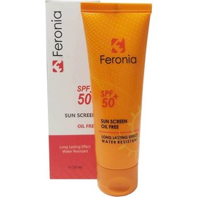 تصویر کرم ضد آفتاب بی‌رنگ فرونیا فاقد چربی +SPF50 sunscreen SPF50+ Oil Free Feronia